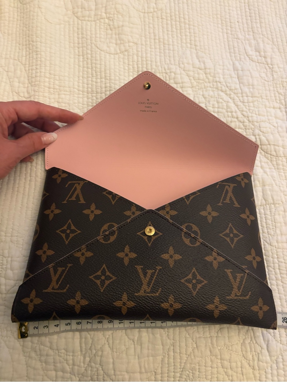 Louis Vuitton Kirigami Pochette - Large (Monogram / Rose Ballerine) Case